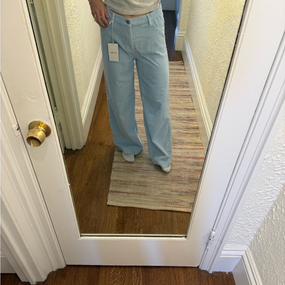 DL1961 Blue Flare Wide Leg corduroy